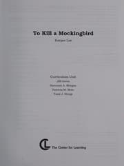 To Kill a Mockingbird cover