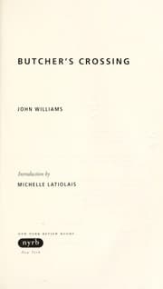 Butcher's Crossing cover